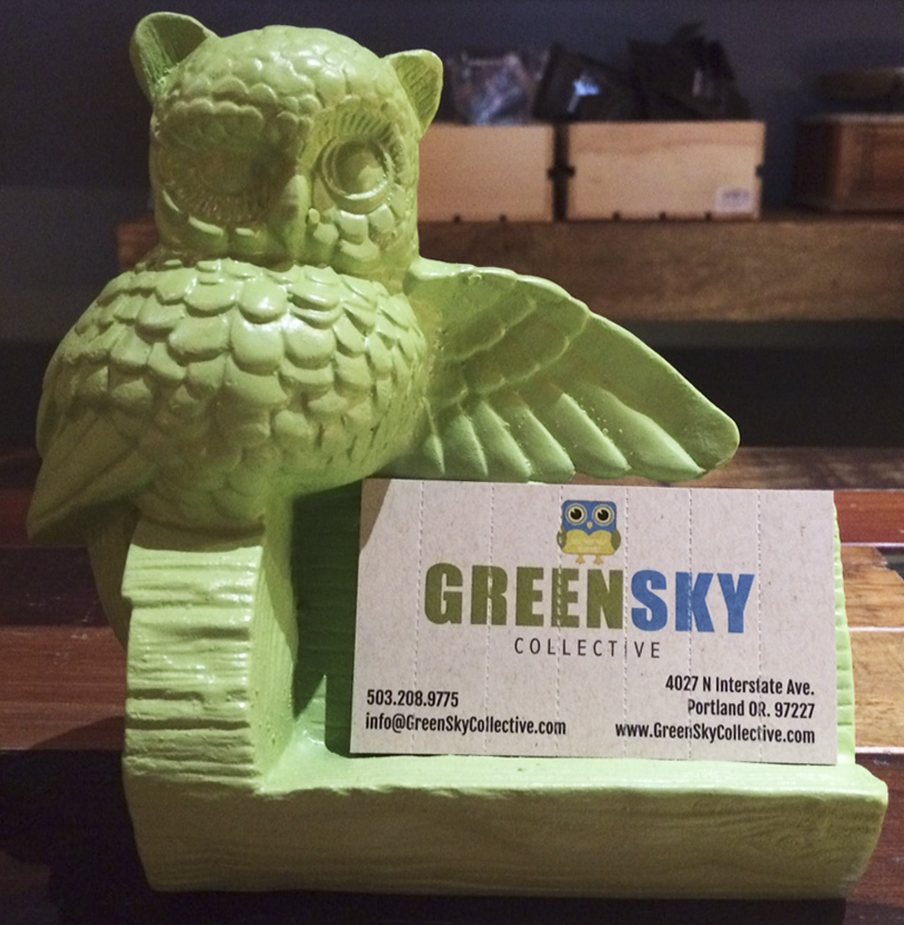 Green Sky Crutch Business Cards
