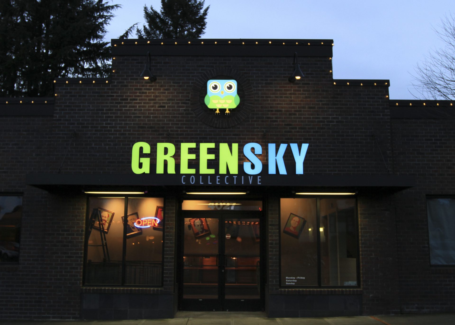 Green Sky Collective Sign