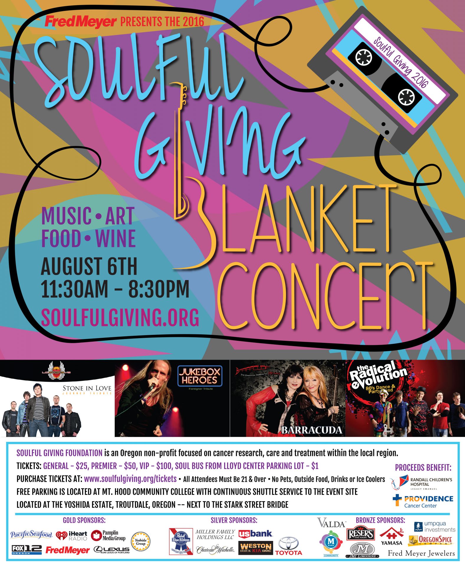 Soulful Giving Blanket Concert Poster 2016