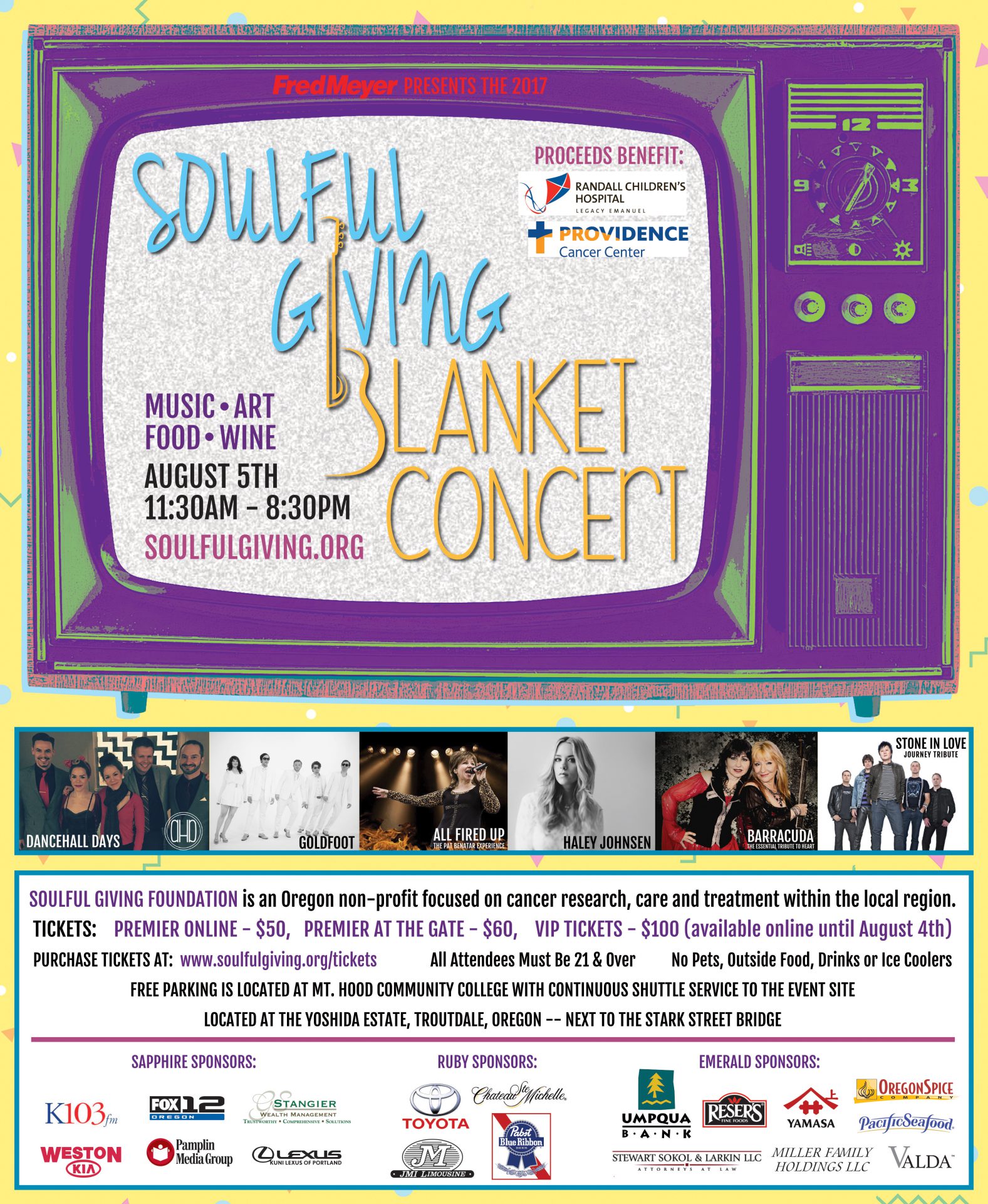Soulful Giving Blanket Concert Poster 2017