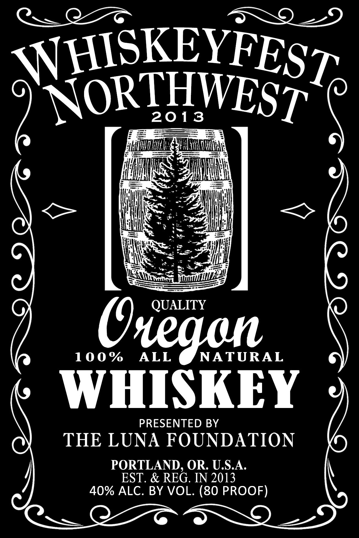 Whiskeyfest Northwest label